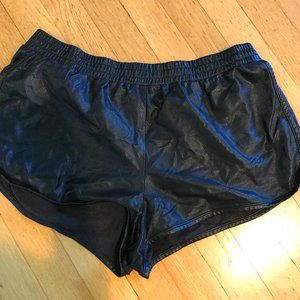 Forever 21 mesh pleather shorts